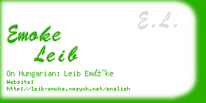 emoke leib business card